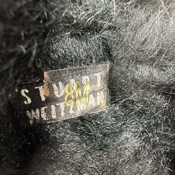 Stuart Weitzman Black Rhinestones Size 8 Slippers/ Mules - Picture 8 of 8